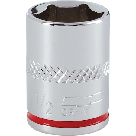 Channellock 1/4 In. Drive 1/2 In. 6-Point Shallow Standard Socket 366811